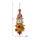 Glitzhome 26"H  Fall Wooden Scarecrow Floral Door Hanger
