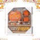 Glitzhome 10.75"L Set of 4 Fall Wooden  Word Signs Tiered Tray Table Décor