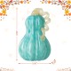 Glitzhome 8.5"H Fall Turquoise Glass Gourd