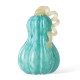 Glitzhome 8.5"H Fall Turquoise Glass Gourd