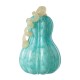 Glitzhome 8.5"H Fall Turquoise Glass Gourd