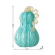 Glitzhome 8.5"H Fall Turquoise Glass Gourd