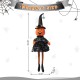 Glitzhome 30"H Halloween Fabric Dressed Pumpkin Sitter