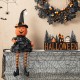 Glitzhome 30"H Halloween Fabric Dressed Pumpkin Sitter