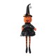 Glitzhome 30"H Halloween Fabric Dressed Pumpkin Sitter