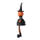 Glitzhome 30"H Halloween Fabric Dressed Pumpkin Sitter