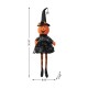 Glitzhome 30"H Halloween Fabric Dressed Pumpkin Sitter
