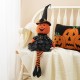 Glitzhome 30"H Halloween Fabric Dressed Pumpkin Sitter