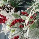 Glitzhome 24"D Christmas Flocked Pinecone & Berry Wreath