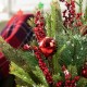 Glitzhome 35"H Christmas Poinsettia Floral Potted Porch Tree