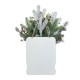 Glitzhome 21"H Christmas Pine Needle & Berry Ribbon Centerpiece