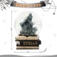 Glitzhome 100MM Halloween Polyresin Haunted House Water Globe