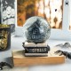 Glitzhome 100MM Halloween Polyresin Haunted House Water Globe