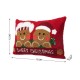 Glitzhome 18"L Hooked Gingerbread Boy & Girl Pillow