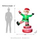 Glitzhome 6FT Lighted Inflatable Rotating Elf Decor