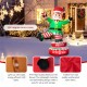 Glitzhome 6FT Lighted Inflatable Rotating Elf Decor