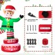 Glitzhome 6FT Lighted Inflatable Rotating Elf Decor