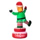 Glitzhome 6FT Lighted Inflatable Rotating Elf Decor