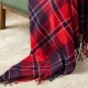 Glitzhome 60"L*50"W Acrylic Plaid Woven Throw 400g