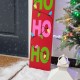 Glitzhome 54"H Christmas Wooden "HOHOHO" Santa Porch Sign with Fabric Dangling Legs(KD)