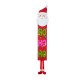 Glitzhome 54"H Christmas Wooden "HOHOHO" Santa Porch Sign with Fabric Dangling Legs(KD)
