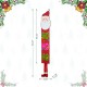 Glitzhome 54"H Christmas Wooden "HOHOHO" Santa Porch Sign with Fabric Dangling Legs(KD)