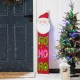Glitzhome 54"H Christmas Wooden "HOHOHO" Santa Porch Sign with Fabric Dangling Legs(KD)