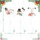 Glitzhome 24"H Set of 3 Christmas Metal Snowman Yard Stake or Wall Decor(KD,Two Function)