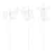 Glitzhome 24"H Set of 3 Christmas Metal Snowman Yard Stake or Wall Decor(KD,Two Function)