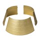 Glitzhome 25.75"D Gold Metal Glitter Tree Collar (KD)