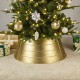 Glitzhome 25.75"D Gold Metal Glitter Tree Collar (KD)