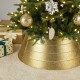 Glitzhome 25.75"D Gold Metal Glitter Tree Collar (KD)