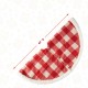 Glitzhome 48"D Red & White Plaid Reversible Sherpa/Flannel Christmas Tree Skirt