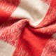 Glitzhome 48"D Red & White Plaid Reversible Sherpa/Flannel Christmas Tree Skirt