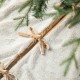 Glitzhome 60"D Oversized Milk Coffee Brown Reversible Faux Rabbit Fur/Korean Fleece Christmas Tree Skirt