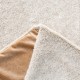 Glitzhome 60"D Oversized Milk Coffee Brown Reversible Faux Rabbit Fur/Korean Fleece Christmas Tree Skirt