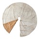 Glitzhome 60"D Oversized Milk Coffee Brown Reversible Faux Rabbit Fur/Korean Fleece Christmas Tree Skirt