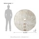 Glitzhome 60"D Oversized Milk Coffee Brown Reversible Faux Rabbit Fur/Korean Fleece Christmas Tree Skirt
