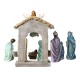 Glitzhome 11pcs Deluxe Blue Resin Nativity Figurine Set (KD)