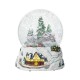 Glitzhome 150mm Christmas Oversized Resin Lighted Musical Snowflakes Village Waterglobe