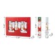 Glitzhome 8PK 1.50"D X 10"H Christmas Santa & Snowman Party Cracker with Gift Contents