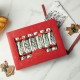 Glitzhome 8PK 1.50"D X 10"H Christmas Holy Leaves Party Cracker with Gift Contents