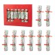 Glitzhome 8PK 1.50"D X 10"H Christmas Holy Leaves Party Cracker with Gift Contents
