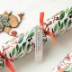 Glitzhome 8PK 1.50"D X 10"H Christmas Holy Leaves Party Cracker with Gift Contents