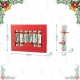 Glitzhome 8PK 1.50"D X 10"H Christmas Holy Leaves Party Cracker with Gift Contents