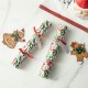Glitzhome 8PK 1.50"D X 10"H Christmas Holy Leaves Party Cracker with Gift Contents