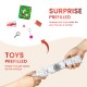 Glitzhome 6PK 2"D X 12"H Christmas Snowflake Party Cracker