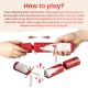 Glitzhome 6PK 2"D X 12"H Christmas Santa, Snowman, Penguin & Reindeer Party Cracker with Gift Contents