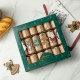 Glitzhome 6PK 2"D X 12"H Christmas Kraft Paper Characters Tag Party Cracker with Gift Contents