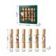 Glitzhome 6PK 2"D X 12"H Christmas Kraft Paper Characters Tag Party Cracker with Gift Contents